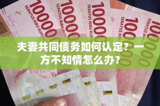 北京夫妻共同债务如何认定？一方不知情怎么办？