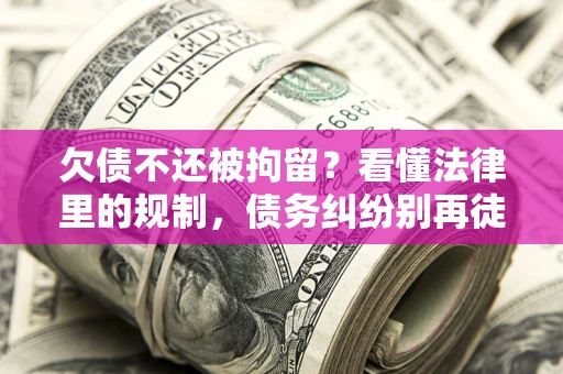 北京欠债不还被拘留？看懂法律里的规制，债务纠纷别再徒劳奔波