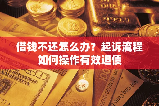 北京借钱不还怎么办？起诉流程如何操作有效追债