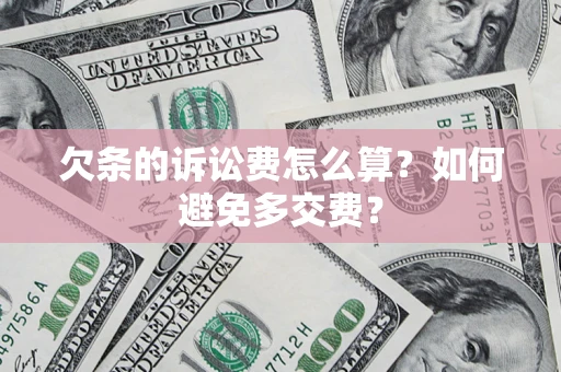 北京欠条的诉讼费怎么算？如何避免多交费？