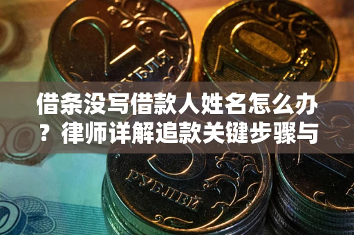 北京借条没写借款人姓名怎么办？律师详解追款关键步骤与证据链构建