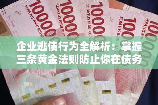 北京企业逃债行为全解析：掌握三条黄金法则防止你在债务乱局中“踩雷”