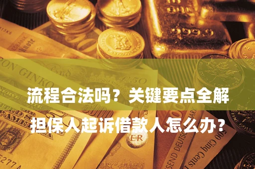 北京

担保人起诉借款人怎么办？流程合法吗？关键要点全解析